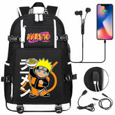 Naruto Backpack Travel Backpack Naruto School Bag with USB Charging Port